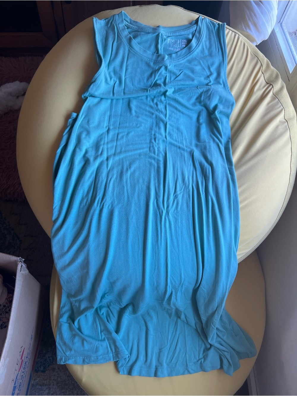 Time and Tru Aqua/Teal Sleeveless Dress